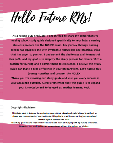 FROM NURSING STUDENT to RN: NURSING EXAM STUDY GUIDE