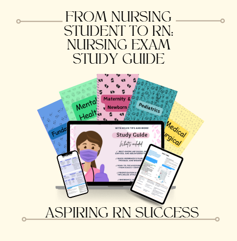 (Spiral Bound Book) FROM NURSING STUDENT to RN: NURSING EXAM STUDY GUIDE - Spiral Bound Book